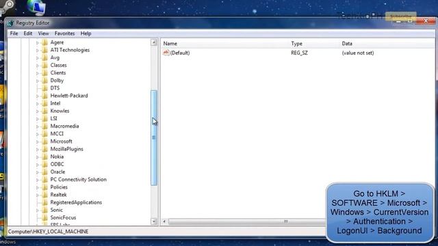 How To Change Logon Background in Windows 7 (No software required) смотреть онлайн