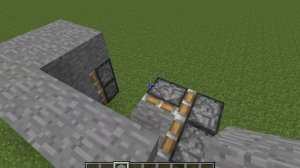 Механизмы в minecraft "Секретная  дверь" №2