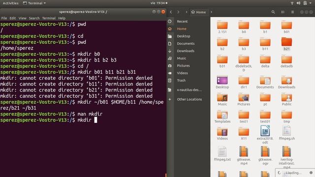linux mkdir rmdir смотреть онлайн