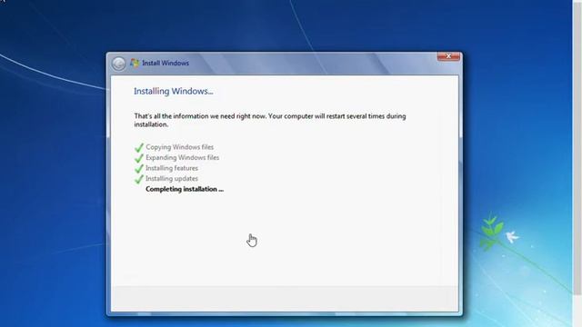 Windows 7 Home Basic install part 4 смотреть онлайн