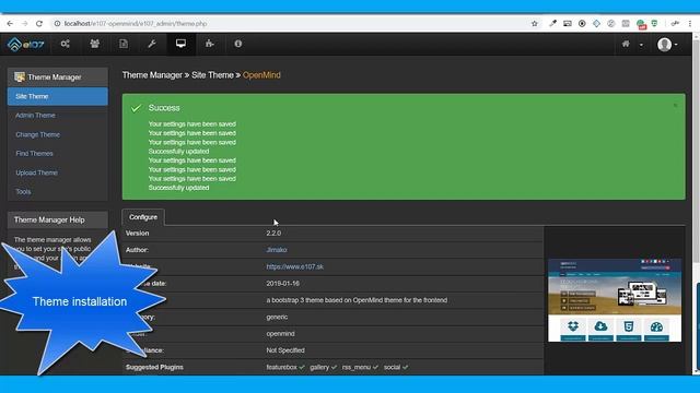 e107 theme Installation - 1.part смотреть онлайн