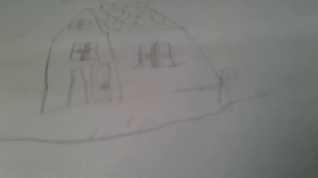 Урок рисованья для детей от -3лет Дом