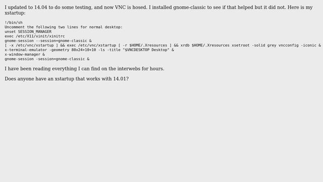 14.04 VNC xstartup file смотреть онлайн