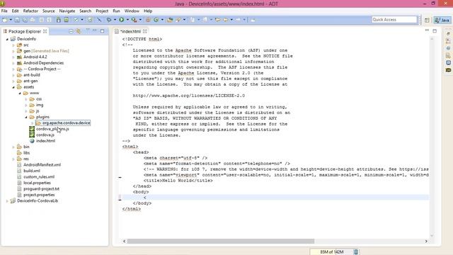 How to get Device Info in Android usign Phonegap 3 - Tutorial 5 смотреть онлайн