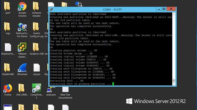 Install OS10 on Dell Force10 Switch S4048-ON смотреть онлайн