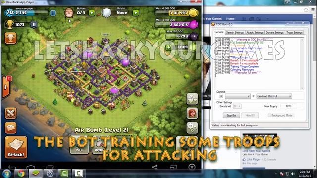 Clash of Clans Bot v.5.5 смотреть онлайн