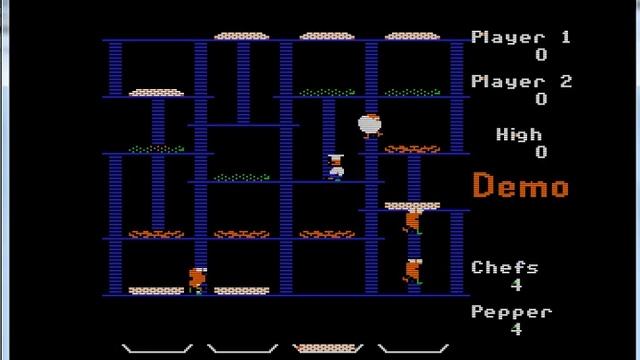 BurgerTime - Apple II - emulador ActiveGS 3.7.1019 BETA - probado Windows 7 x64 смотреть онлайн