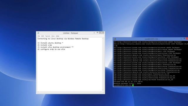 Connect Ubuntu from Windows RDP session смотреть онлайн