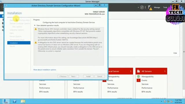 How to install Windows Server 2012 R2 Domain Controller(Step By Step)ADDS,DC,ADC,IT EASY WAY NEW201 смотреть онлайн