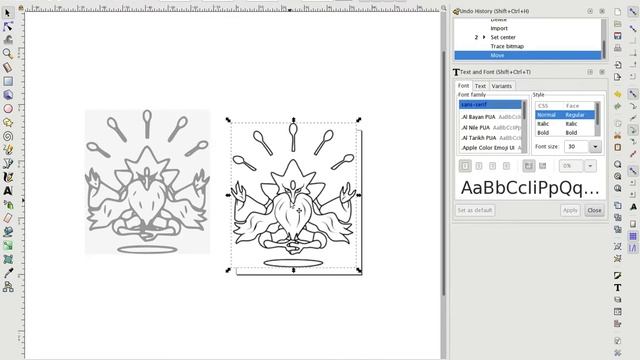 Inkscape trace Bitmap смотреть онлайн