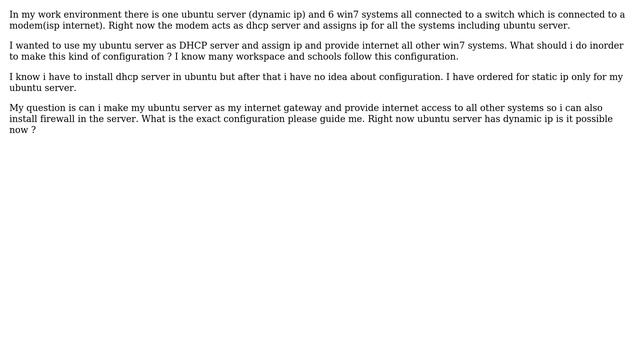 Ubuntu server as DHCP Server and Internet Gateway (2 Solutions!!) смотреть онлайн