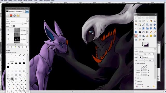 JingaspeonXDarkturna Speedpaint смотреть онлайн
