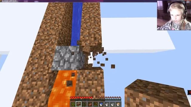 Майнкрафт! Выживание с одного блока! часть 1 смотреть онлайн