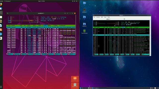 Ubuntu 19.04 vs Lubuntu 19.04 RAM Comparison смотреть онлайн