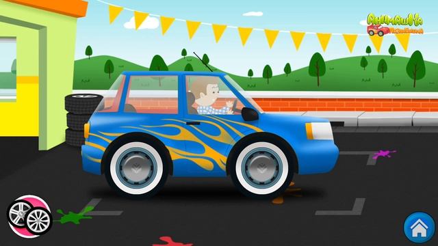 Мультики Мультики про машинки Мойка машин для детей Полицейская машина для детей Мультфильмы смотреть онлайн