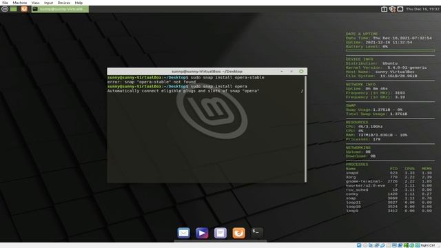 INSTALLING OPERA BROWSER USING TERMINAL ON LINUX MINT смотреть онлайн