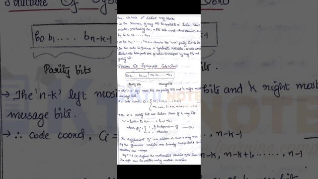 ECT3O6- ITC |Module 3| Linear Block Codes|Generator Matrix |Parity check matrix смотреть онлайн
