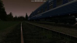 ТЭП70БС-151 с поездом Сонково-Москва на перегоне Калязин-Пост.-о.п Скнятино.