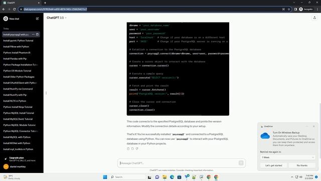 python install psycopg2 binary смотреть онлайн