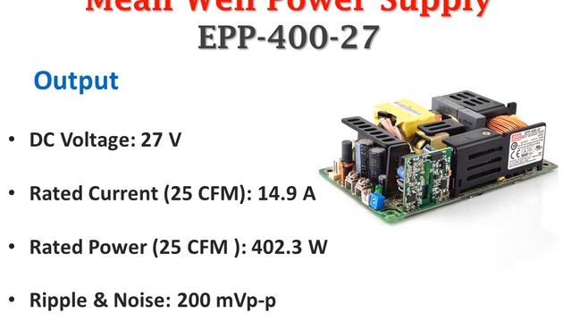 good quality EPP-400-27 27V AC DC Single Output Enclosed Mean well Power Supply смотреть онлайн