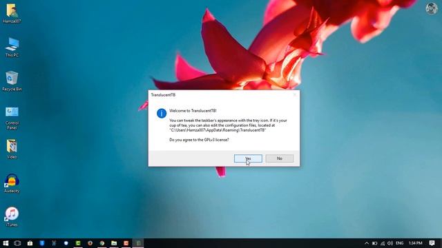 Change Taskbar transparency on Windows 10 смотреть онлайн