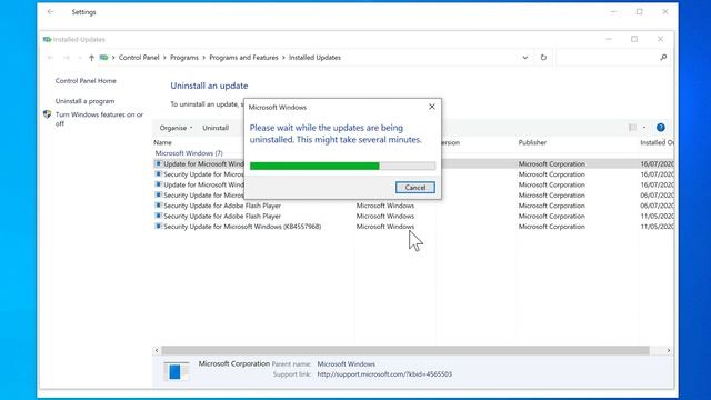 How to uninstall Cumulative Update KB4565503 build 19041.388 on Windows 10 Version 2004 смотреть онлайн