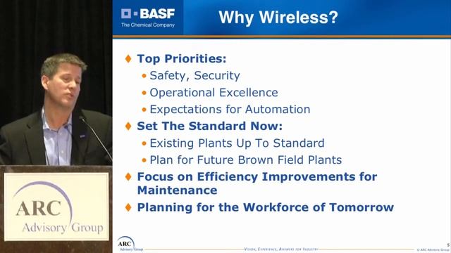Wireless - Where Does It Make Sense? - BASF's Chris Witte @ ARC Industry Forum 2014 смотреть онлайн