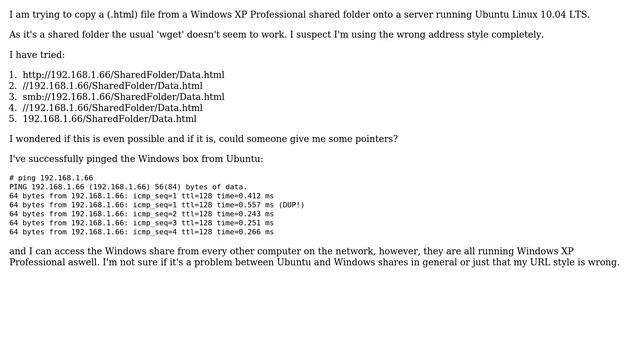 Accessing a windows shared folder from Linux? смотреть онлайн
