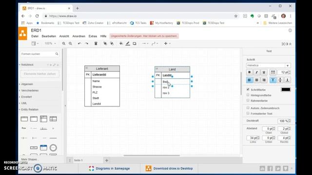 Food-Datenbanken 01a: ERD mit draw.io unter Windows erstellen смотреть онлайн
