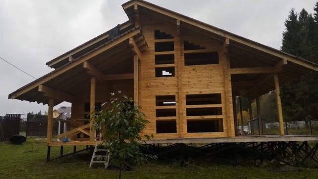 Ле Шале. Шале проекта Le Chalet 152, построенное под усадку, входит во вторую зиму. смотреть онлайн