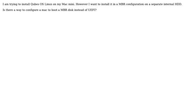 Unix & Linux: Boot MBR on Mac mini смотреть онлайн