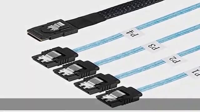 Twozoh Internal Mini SAS to SATA Cable 3.3FT，Mini SAS 36Pin SFF-8087 Male to 4 SATA 7Pin Female For смотреть онлайн