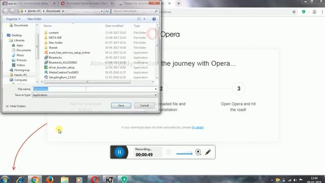 How to download and use opera mini in computer? || Harsh tech || смотреть онлайн