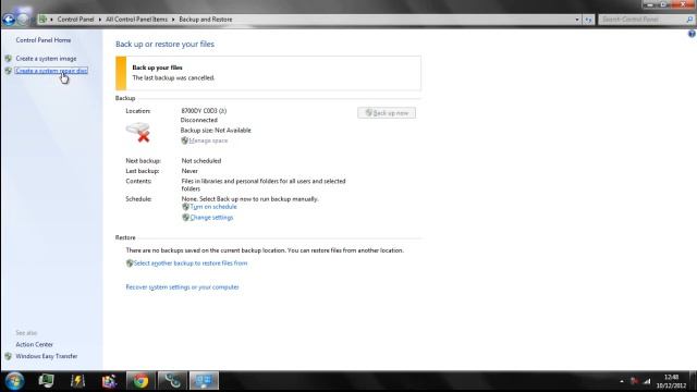 Create A Recovery Disc In Windows 7 смотреть онлайн