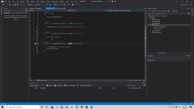 Visual Studio - Windows Forms - Creating new forms, opening forms and closing forms смотреть онлайн
