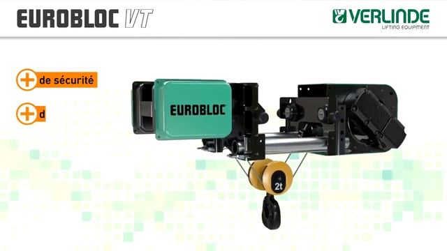 Тельферы электрические канатные EUROBLOC VT, VM Verlinde смотреть онлайн