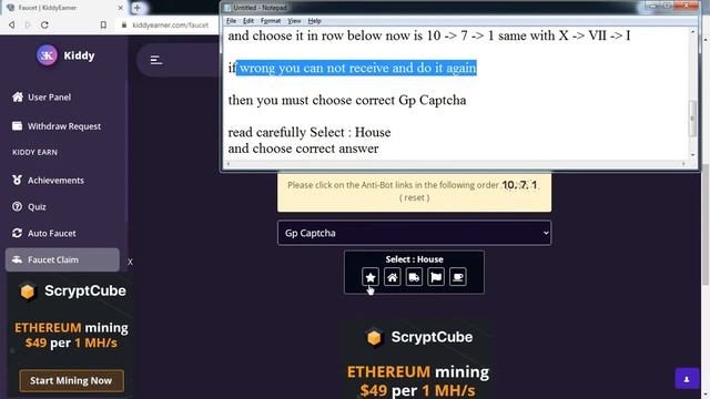 KiddyEarner || How to Pass Gp Capcha and earn token every minute смотреть онлайн