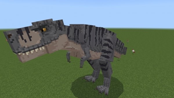 мод на динозавров в майнкрафт.