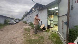 Как смотать кабель с катушки одному