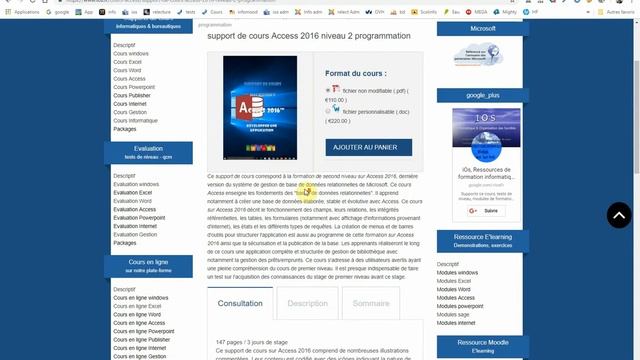Support de cours Access 2016 смотреть онлайн