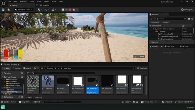 Unreal Engine 5.4 - Создайте полноценную игру на выживание#4 смотреть онлайн
