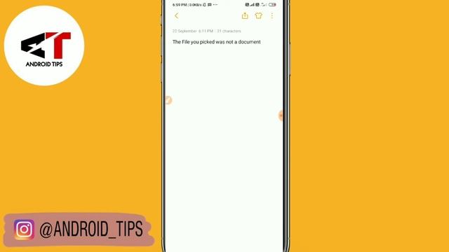 Android The File You Picked Was Not A Documents Problem Solved смотреть онлайн