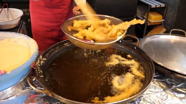 전국에서 가장 큰 초대형? 철판  빨간 떡볶이! 줄서서 먹는 분식맛집, 튀김, 김밥, 어묵/ Spicy Rice Cake Tteokbokki / Korea Street Food