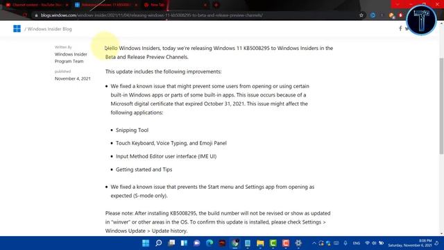 Go to Windows Update Now FIX Issues with Snipping Tool Not Opening+ More! Windows 11 Update. смотреть онлайн