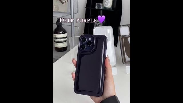 Puffy clear case in Deep Purple, Ready Stock iPhone case смотреть онлайн