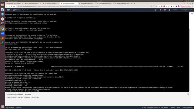 Installation Elasticsearch/Kibana 8.12.1 Avec Packages Debian