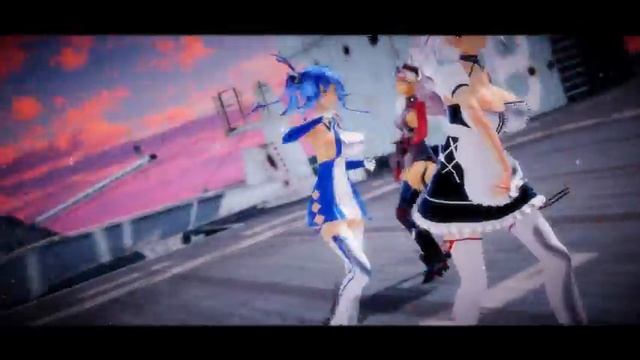 [MMD] (Azurlane) ECHO(PrinzEugen X St.Louis X Sirius Maid)