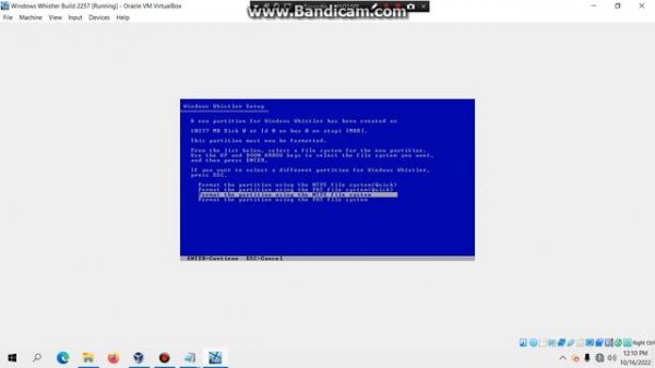 Installing Windows Whistler 2257 in VirtualBox