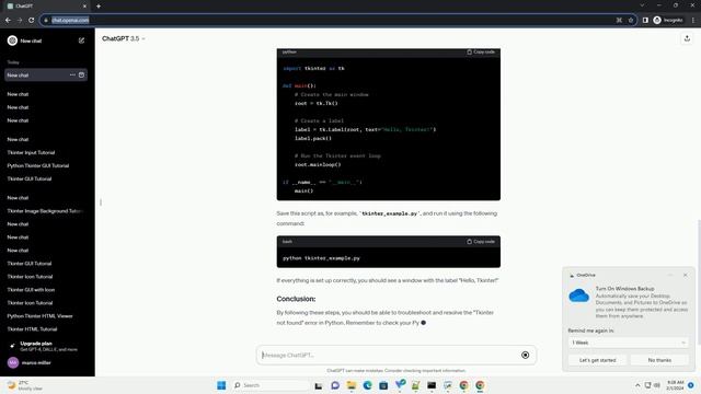 python tkinter not found смотреть онлайн