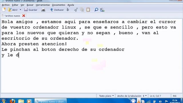 Como cambiar el cursor en ubuntu linux смотреть онлайн